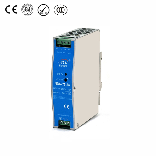 NDR -75 DINレール電源 - コンパクトで信頼性