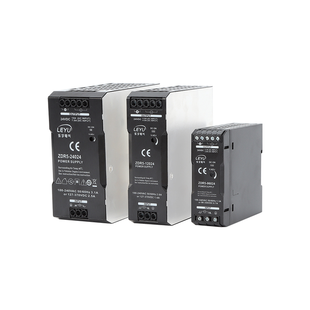 LEYU ZDR5 60 is an Ultra Thin 60W DIN Rail Power Supply 12V 5A for Industrial Distribution Box